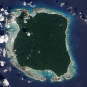 North Sentinel Island picture from above